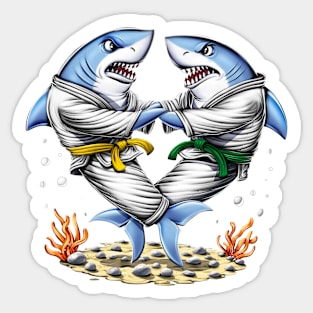 Shark Jiu-Jitsu Wrestlers Sticker